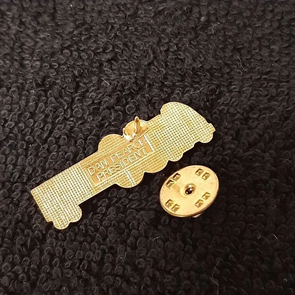 Vtg 1989 Masonic Shriners Enamel Pin Tehran Novkeps Dan Pearce President Truck